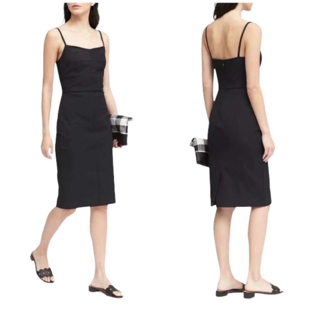 Banana Republic Bistretch Slaon Cami Sheath Dress